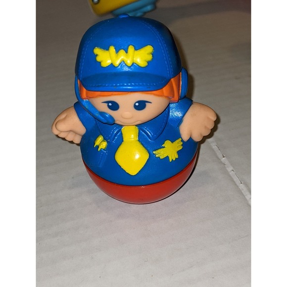 Vintage 1987 Playskool Weebles Helicopter Sea Plane 2 Seater 1 Weeble Baby Toy - Picture 7 of 8